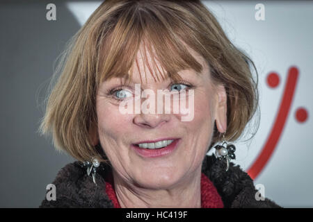 London, UK. 7th December, 2016. TV and film actress Samantha Bond arrives to attend 24th ICAP Global Charity Day Credit:  Guy Corbishley/Alamy Live News Stock Photo
