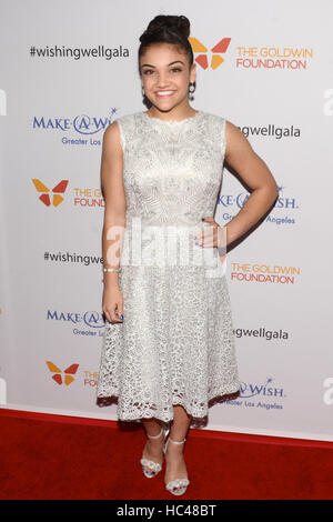 Hollywood, USA. 07th Dec, 2016. Laurie Hernandez attends the 4th Annual Wishing Well Winter Gala on December 07, 2016 at The Hollywood Palladium in Los Angeles, California. Credit:  The Photo Access/Alamy Live News Stock Photo