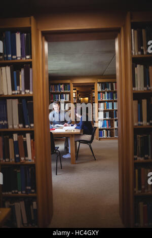 Mature students working together Stock Photo