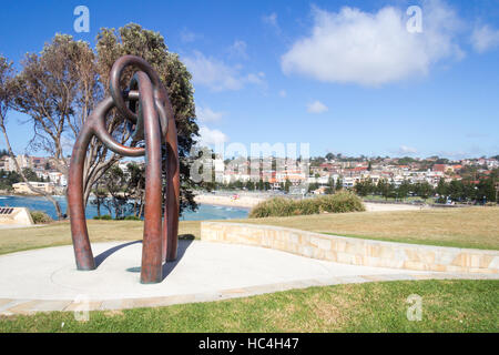 Bali memorial statue, Coogee Beach, Sydney, New SOuth Wales, Australia Stock Photo