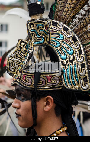 Mexican Indian man in a traditional attire Stock Photo