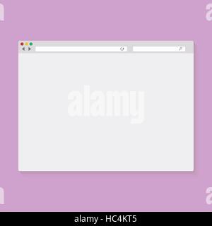 Vector illustration of the browser window Stock Vector