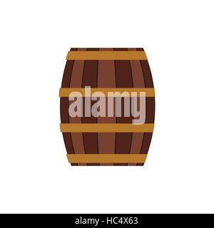 Barrel with honey flat icon Stock Vector