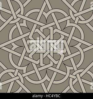 Arabesque. Seamless pattern in Moroccan style tile. Islamic traditional ornament. Vector EPS 10 Stock Vector