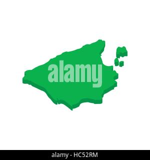 Spanish map icon, isometric 3d style Stock Vector