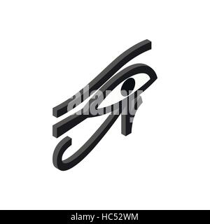 Eye of Horus icon, isometric 3d style Stock Vector