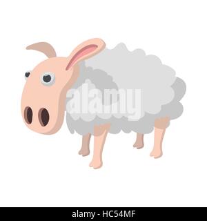Sheep cartoon icon Stock Vector