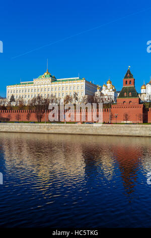 The Grand Kremlin Palace (1837-1844) by Konstantin Thon, Moscow, Russia Stock Photo