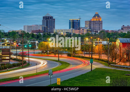 Greensboro, North Carolina, USA downtown skyline. Stock Photo