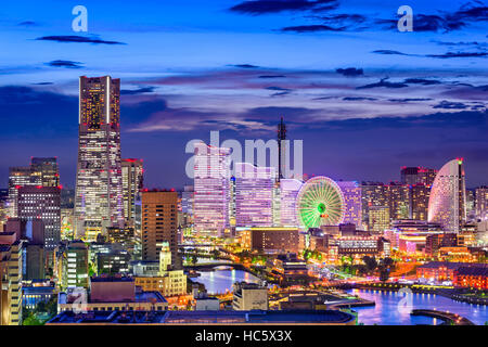 Yokohama, Japan cityscape of Minato Mirai District. Stock Photo