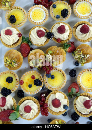 Tray of buffet food Stock Photo