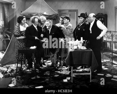 THE SITTER DOWNERS, Moe Howard, Curly Howard, Larry Fine (The Three ...