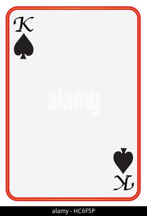 Playing Card King of Spades Black and White Stock Vector Image & Art ...