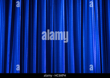 Blue Curtain Background Stock Photo