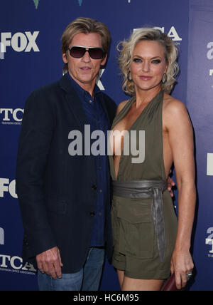 Denis Leary and Elaine Hendrix attending the FOX Summer TCA Press Tour at Soho House in Los Angeles, California.  Featuring: Denis Leary, Elaine Hendrix Where: Los Angeles, California, United States When: 08 Aug 2016 Stock Photo
