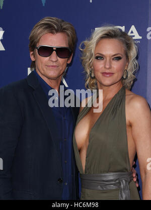 Denis Leary and Elaine Hendrix attending the FOX Summer TCA Press Tour at Soho House in Los Angeles, California.  Featuring: Denis Leary, Elaine Hendrix Where: Los Angeles, California, United States When: 08 Aug 2016 Stock Photo