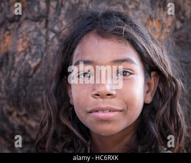 Child living on the street, Jodhpur, Rajasthan, India Stock Photo
