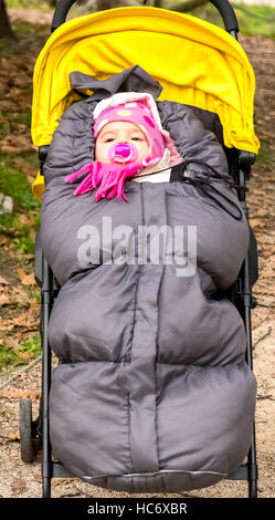baby sleeping bag Stock Photo