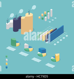 Graphs of Infographic elements Stock Photo - Alamy