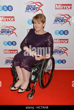 Baroness Tanni Grey-Thompson attends the Pride of Sport Awards 2016 at The Grosvenor House Hotel in Mayfair, London. Stock Photo