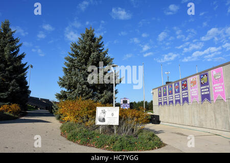 Perkins Football Stadium at University of Wisconsin - Whitewater, Whitewater, Wisconsin Stock Photo