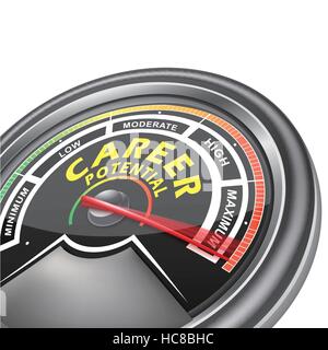 vector skill conceptual meter indicator isolated on white background ...