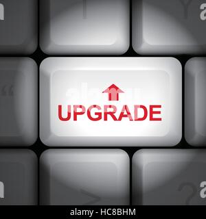 message on keyboard enter key, for upgrade concepts Stock Vector