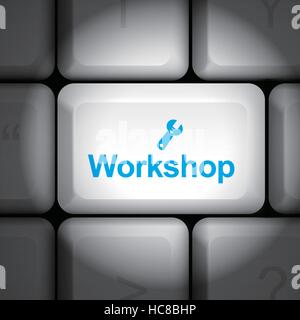 message on keyboard enter key, for education concepts Stock Vector