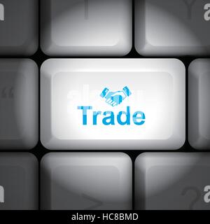 message on keyboard enter key, for trade concepts Stock Vector