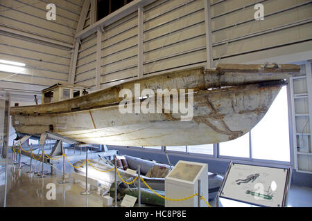 North Korean Spy Ship displayed at Japan Coast Guard Museum Yokohama Japan Stock Photo