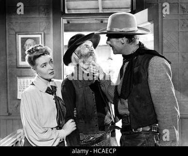 BADMAN'S TERRITORY, from left: Randolph Scott, Ann Richards, 1946 Stock ...