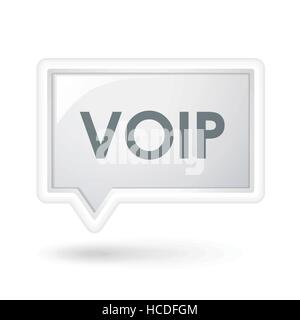 VOID word on a speech bubble over white Stock Vector