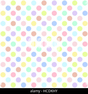 Seamless polka dots pattern background Stock Photo