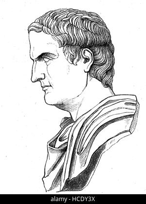 Marcus Antonius, 83 BC - 30 BC, known as Mark or Marc Antony, was a Roman politician and general , the story of the ancient Rome, roman Empire, Italy Stock Photo
