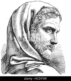 Gaius Plinius Secundus, AD 23 - AD 79, Pliny the Elder, Roman author, naturalist, and natural philosopher, the story of the ancient Rome, roman Empire, Italy Stock Photo