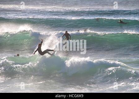 Surfing lines Stock Photo