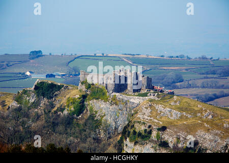 Carreg Cennen Castle, Carmarthenshire, Wales, UK Stock Photo