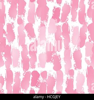Abstract background with vertical brush strokes. Hand drawn texture in shades of pink. Stock Vector
