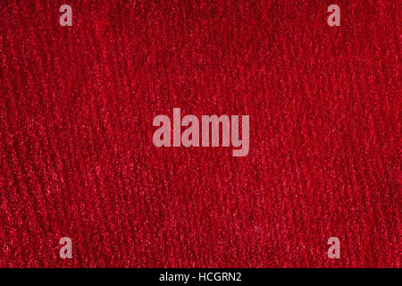 Red silk velvet macro texture. Abstract background Stock Photo