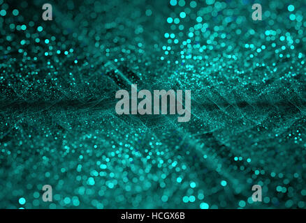 bokeh, multicolored symmetrical fractal pattern as flower or butterfly in stained-glass window style. Computer generated graphics. Stock Photo
