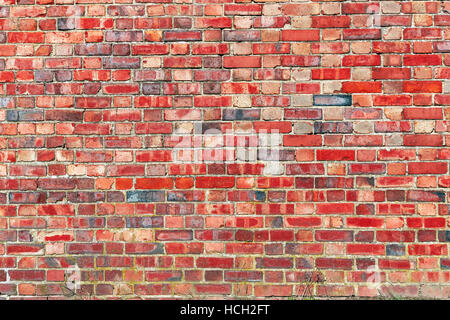 Red brick wall for background use Stock Photo