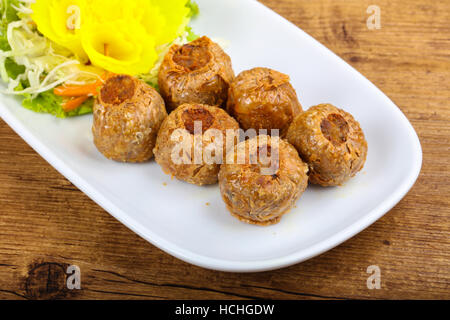 Asian style - delicous crab roll with spices Stock Photo