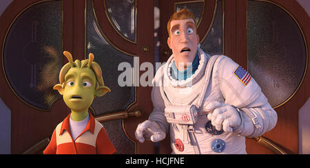 PLANET 51, from left: Captain Charles T. Baker (voice: Dwayne Johnson ...