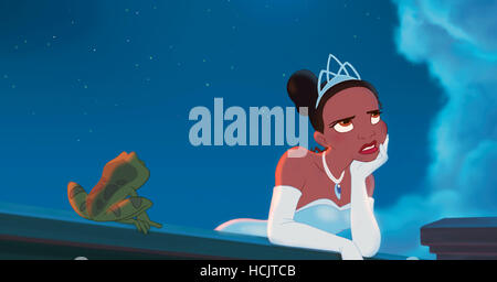 THE PRINCESS AND THE FROG, Princess Tiana (left, voice: Anika Noni Rose