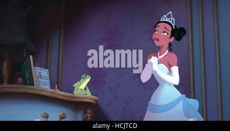 THE PRINCESS AND THE FROG, Princess Tiana (left, voice: Anika Noni Rose