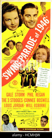 SWING PARADE OF 1946, US Poster Art, Gale Storm, Phil Regan, The Three ...