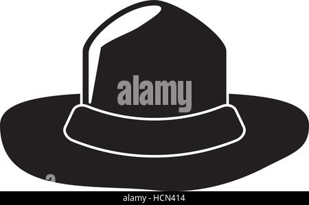 canadian hat mounted policeman design pictogram Stock Vector