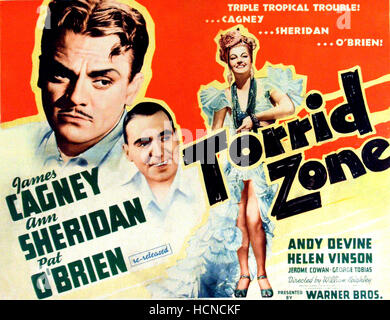 TORRID ZONE, from left, James Cagney, Ann Sheridan, 1940 Stock Photo ...