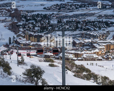 Red Pine Gondola, Canyons Village, Park City Mountain Resort, Park City, Utah. Stock Photo