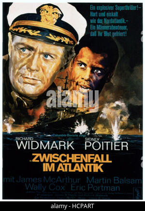 THE BEDFORD INCIDENT, Richard Widmark, Sidney Poitier, 1965 Stock Photo ...